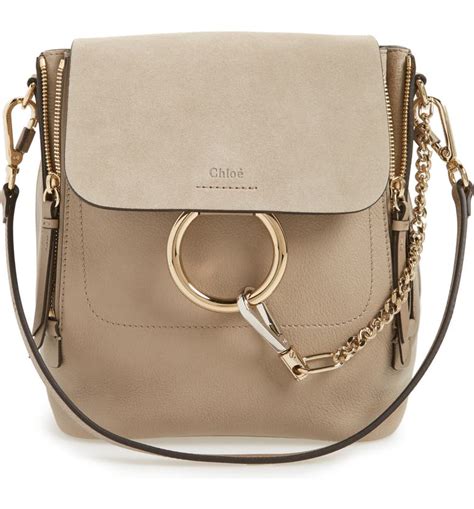 chloé small faye suede & leather backpack dupe|chloe small tote bag.